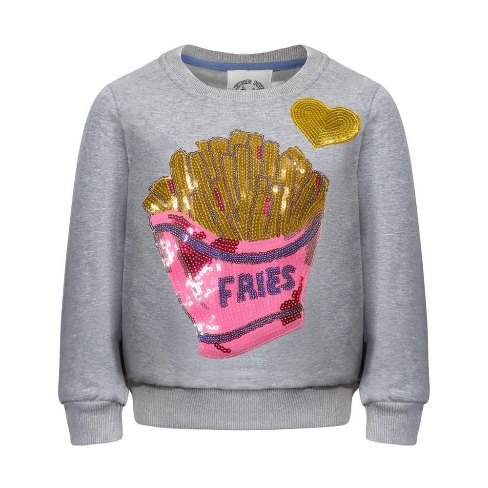 French Fries Gray Sweatshirt